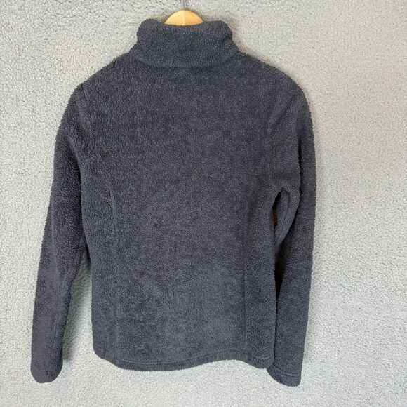 PATAGONIA Sweater Womens S Grey‎ 1/4 Zip Sherpa Fleece Jacket Sweatshirt - Picture 3 of 7